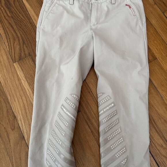 Animo Made in Italy Girls Riding Pants Beige Size 11 - Picture 3 of 9